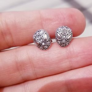 Pandora Spider-man mask stud earrings